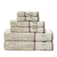 thumbnail image 1 of Gracie Mills 6-Piece Floral Cotton Jacquard Towel Set GRACE-9604 Machine Washable, 1 of 4