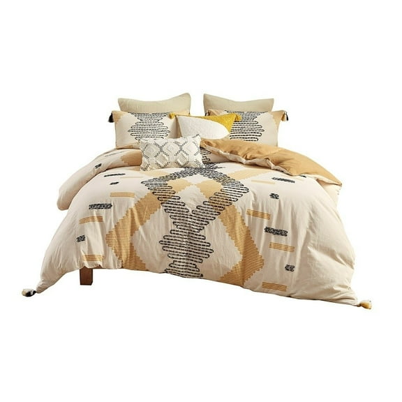 Gracie Mills Alyssa 3-Piece Reversible Cotton Coverlet Set King Gray GRACE-13760