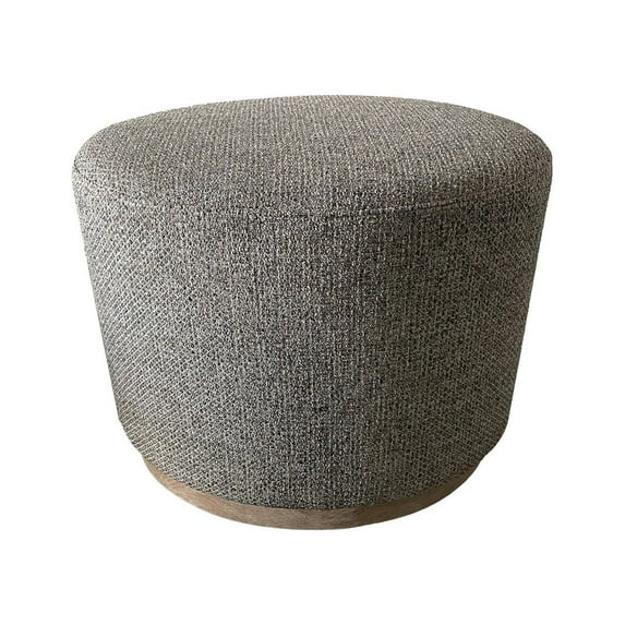 Gracie Mills Amanda Accent Ottoman Oval Cushion Wooden Base Warm Upholstery GRACE-15649