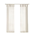 thumbnail image 1 of Gracie Mills Anatole Twisted Tab Voile Sheer Window Pair - GRACE-10431, 1 of 2