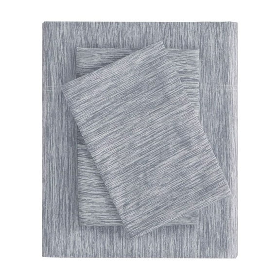 Gracie Mills Azalea Jersey Knit Sheet Set Twin Heathered Nylon Blend GRACE-15393