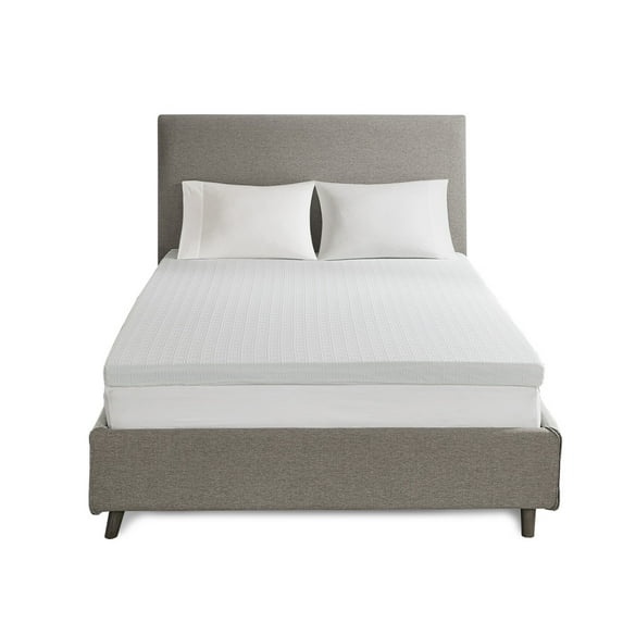 Gracie Mills Callahan All Season 3 Inch Reversible Cooling Gel Memory Foam Mattress Topper with Cover - GRACE-6260