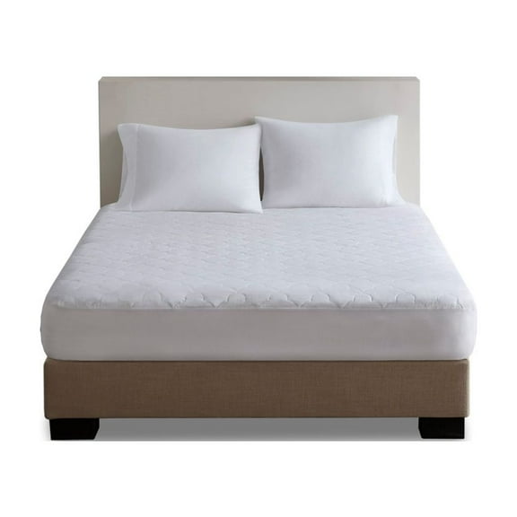 Gracie Mills Carlo Solid Quilted Cotton Percale Mattress Pad - GRACE-4225