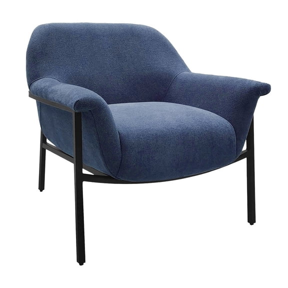 Gracie Mills Catarina Accent Chair Navy Blue GRACE-15646 Modern Upholstered Seat