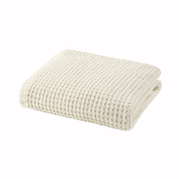 Gracie Mills Chenille Waffle Weave Throw Solid Color Plush GRACE-15463 50x60