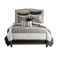 thumbnail image 1 of Gracie Mills Colby 7-Piece Quilt Set Brown Ivory Taupe Reversible GRACE-3301, 1 of 4