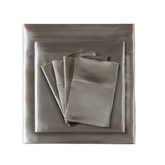 Gracie Mills Coralie 6-Piece Wrinkle-free Satin Sheet Set