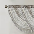 thumbnail image 1 of Gracie Mills Cyprian Sheer Embroidered Waterfall Valance 54x16 Diamond Pattern, 1 of 2