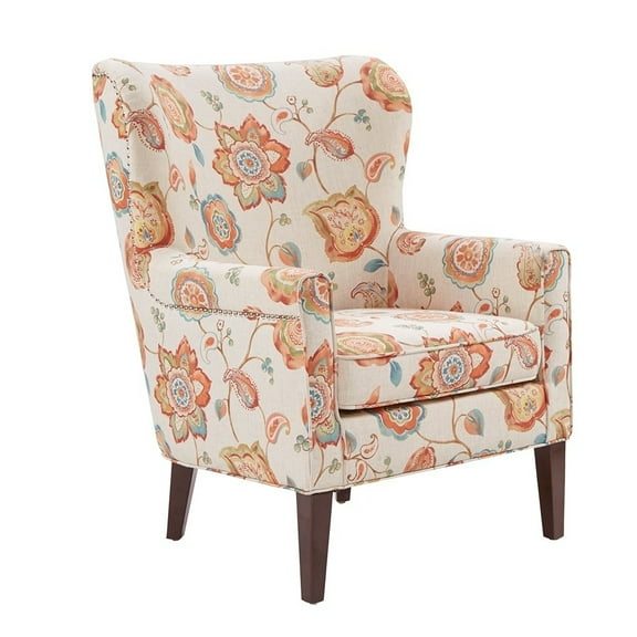 Gracie Mills Debbie Transitional Upholstered Wingback Chair - GRACE-9576