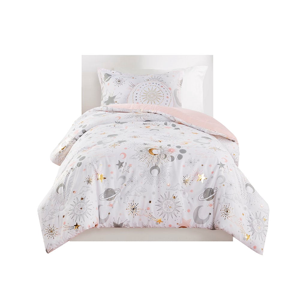 Gracie Mills Dervan Celestial Dreams Starry Sky Metallic Comforter Set ...