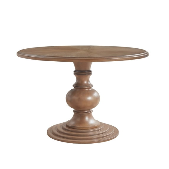Gracie Mills Devin Classic Charm 46 Inch Round Pedestal Dining Table GRACE-11791