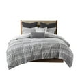 thumbnail image 1 of Gracie Mills Donny Farmhouse Geometric Striped Cotton Jacquard Duvet Set - GRACE-11457, 1 of 5