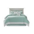 thumbnail image 1 of Gracie Mills Douglass Coral Comforter Set Aqua 100% Cotton GRACE-491 Twin Size, 1 of 5