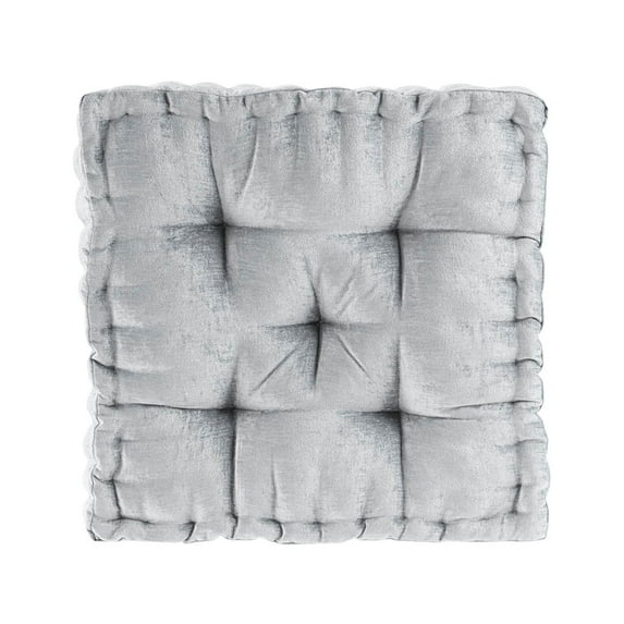 Gracie Mills Elara Textured Poly Chenille Square Floor Pillow Cushion