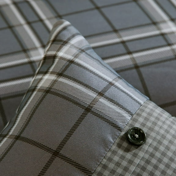 Gracie Mills Elestren Plaid Comforter Set with Freshness - GRACE-4896