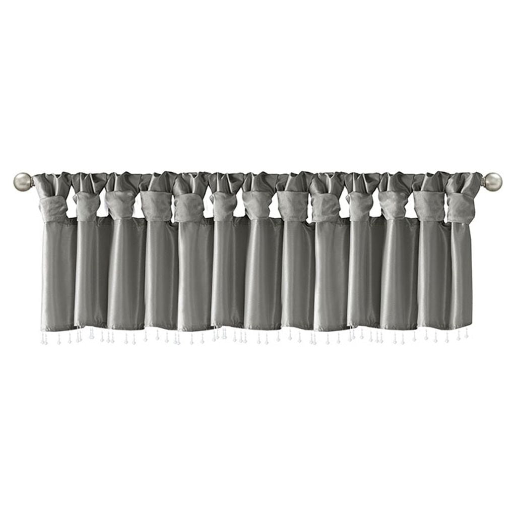 Gracie Mills Elroy Lightweight Beaded Faux Silk Valance - GRACE-9134