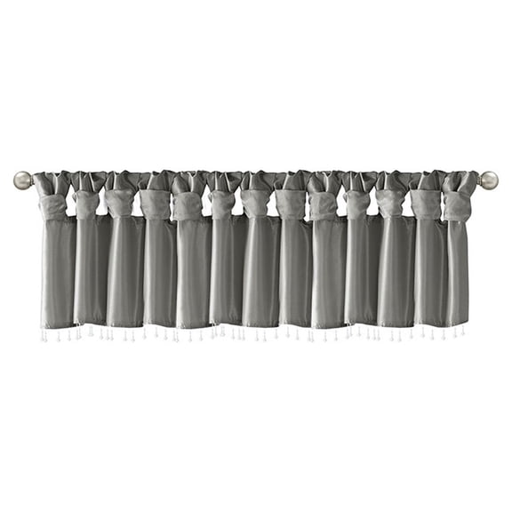 Gracie Mills Elroy Lightweight Beaded Faux Silk Valance - GRACE-9134