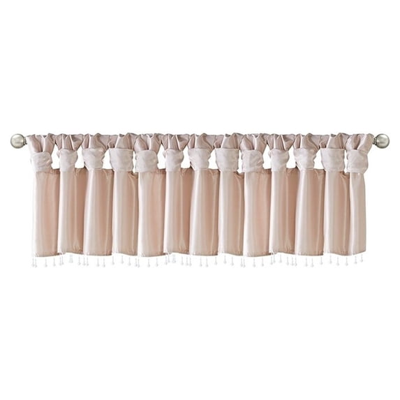 Gracie Mills Elroy Lightweight Beaded Faux Silk Valance - GRACE-9134