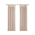 thumbnail image 1 of Gracie Mills Elroy Twist Tab Lined Faux Silk Window Curtain Panel - GRACE-113, 1 of 3