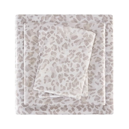 Gracie Mills Emeline Animal Printed Wrinkle Free Satin Sheet Set - GRACE-15318