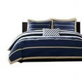 thumbnail image 1 of Gracie Mills Eudora Comforter Set Classic Stripes Navy Khaki Twin Full GRACE-6048, 1 of 5