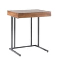 thumbnail image 1 of Gracie Mills Everhart Solid Wood Veneer Pull Up Table with Drawer and Metal Base - GRACE-5450, 1 of 2