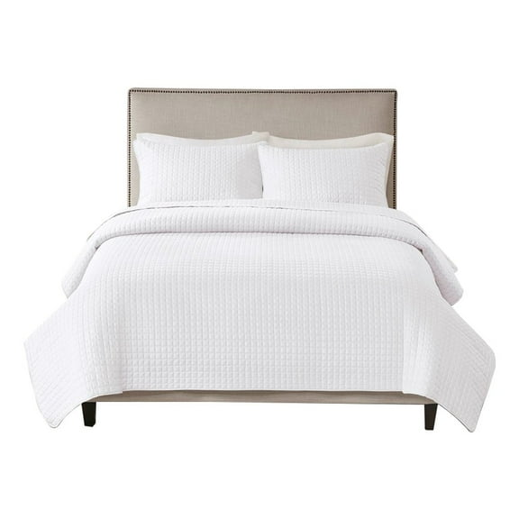 Gracie Mills Geoffrey 3 Piece Reversible Quilt Set Grey Microfiber GRACE-11977