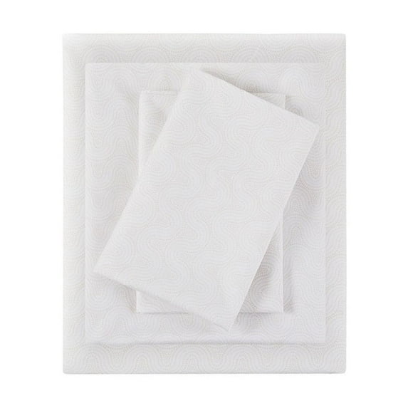 Gracie Mills Giselle 4-Piece Printed Microfiber Sheet Set Wrinkle-Free GRACE-15322