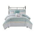 thumbnail image 1 of Gracie Mills Glenn Coastal Breeze 5-Piece Seersucker Comforter Ensemble with Coordinating Throw Pillows - GRACE-15439, 1 of 5