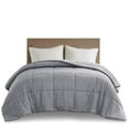 thumbnail image 1 of Gracie Mills Gray Knit Down Alternative Comforter, Queen, 1 of 5
