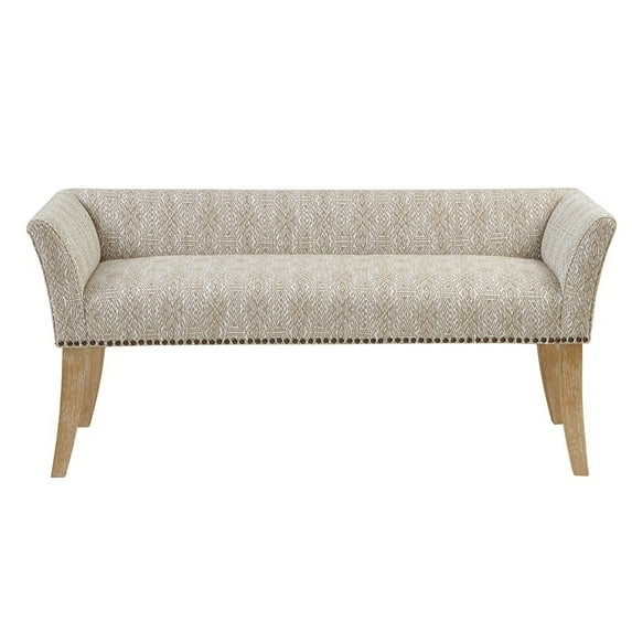 Gracie Mills Greta Solid Wood Accent Bench with Upholstered Seat and Back - GRACE-9582