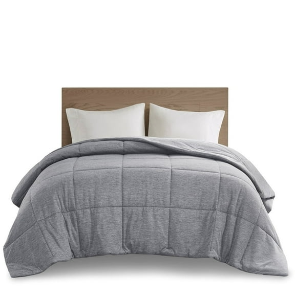 Gracie Mills Heathered Jersey Knit Down Alternative Comforter GRACE-15592 Oversized