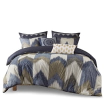 Gracie Mills Heise Ikat Chevron Comforter Set - GRACE-5150