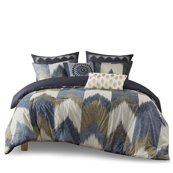 Gracie Mills Heise Ikat Chevron Comforter Set - GRACE-5150
