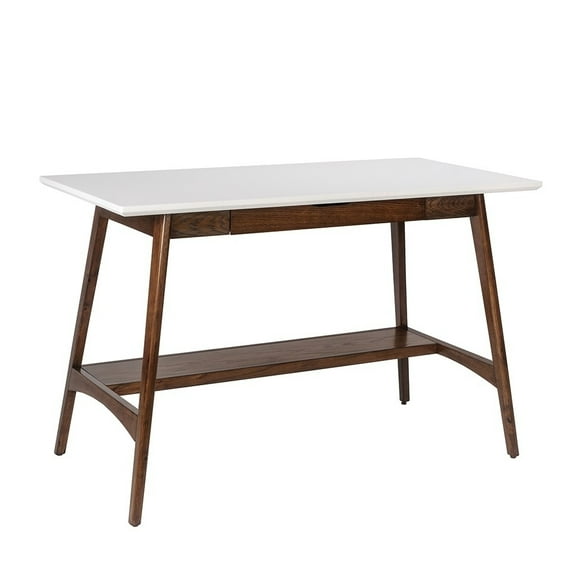 Gracie Mills Hendricks Effortless Elegance Oak Wood Desk - GRACE-7191