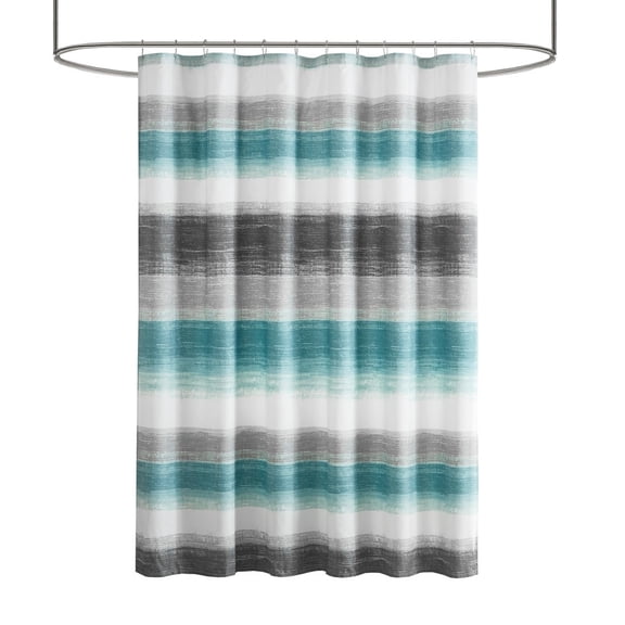 Gracie Mills Ianne Classic Stripe Print Shower Curtain - GRACE-15734