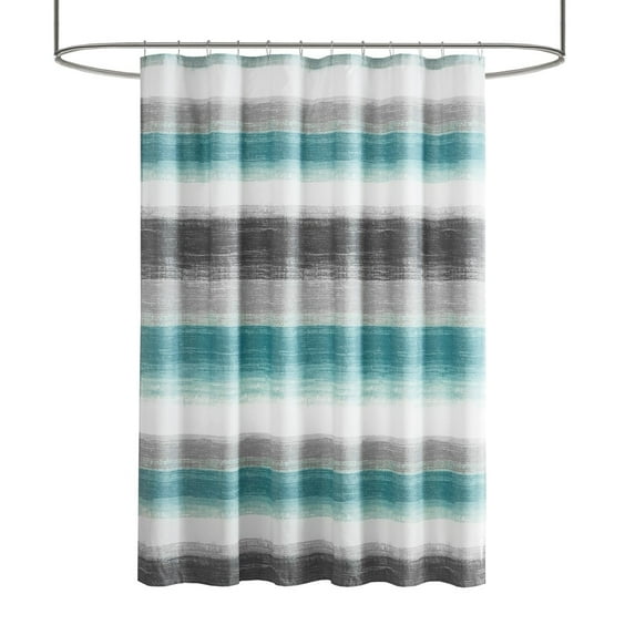 Gracie Mills Ianne Classic Stripe Print Shower Curtain - GRACE-15734