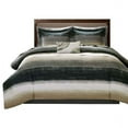 thumbnail image 1 of Gracie Mills Ianne Modern 9-Piece Watercolor Stripe Comforter Set with Cotton Bed Sheets - GRACE-5686, 1 of 5