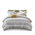 thumbnail image 1 of Gracie Mills Innis Chenille Jacquard Striped Comforter Set with Euro Shams and Decorative Pillows - GRACE-15522, 1 of 4
