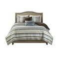 thumbnail image 1 of Gracie Mills Irmgard 5-Piece Reversible Jacquard Quilt Set with Throw Pillows - GRACE-3054, 1 of 3