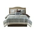 thumbnail image 1 of Gracie Mills Irmgard 7-Piece Geometric and Damask Comforter Set - GRACE-3268, 1 of 5