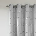 thumbnail image 1 of Gracie Mills Isabelle Metallic Geometric Total Blackout Grommet Curtain Panel 52x84, 1 of 3