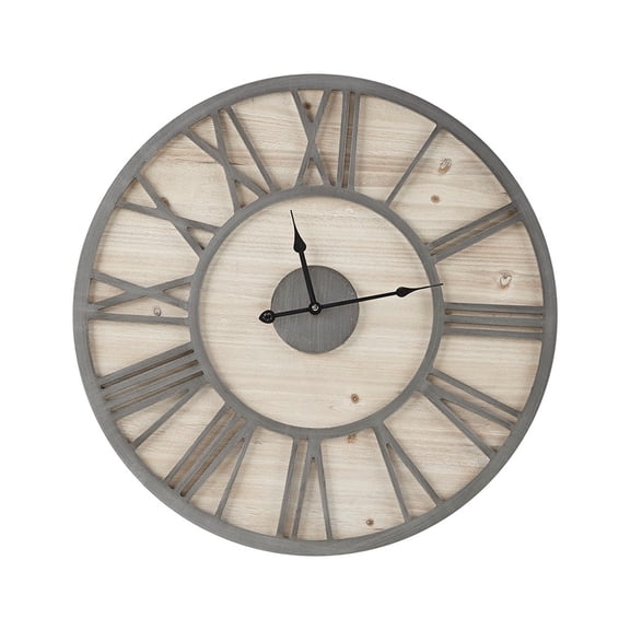 Gracie Mills Jackson Modern 23.6" Wood Wall Clock - GRACE-12825