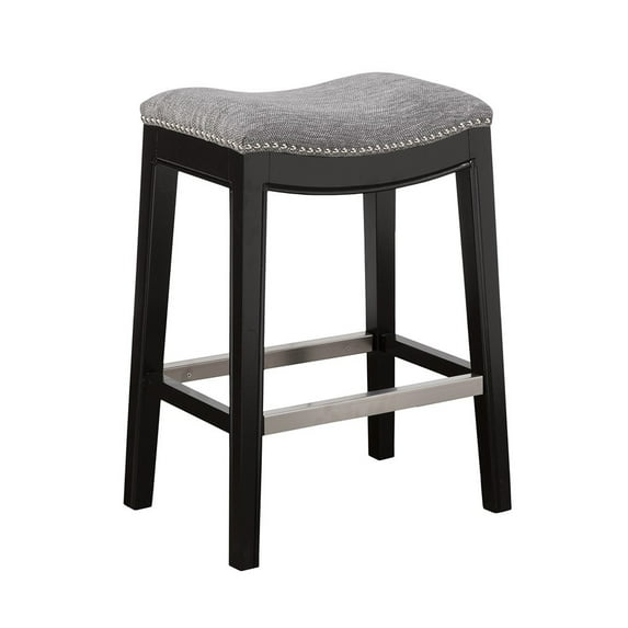 Gracie Mills Jerrell Modern Backless Saddle Counter Stool - GRACE-162