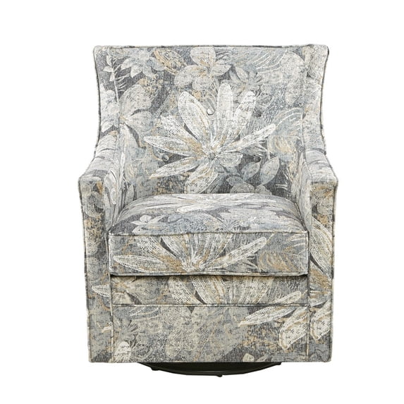 Gracie Mills Kirsten Classic Curve Back Swivel Glider Chair - GRACE-11433