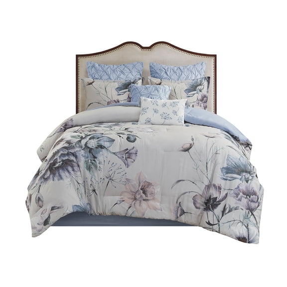 Gracie Mills Kyrie 8-Piece Cotton Printed Comforter Set - GRACE-12291
