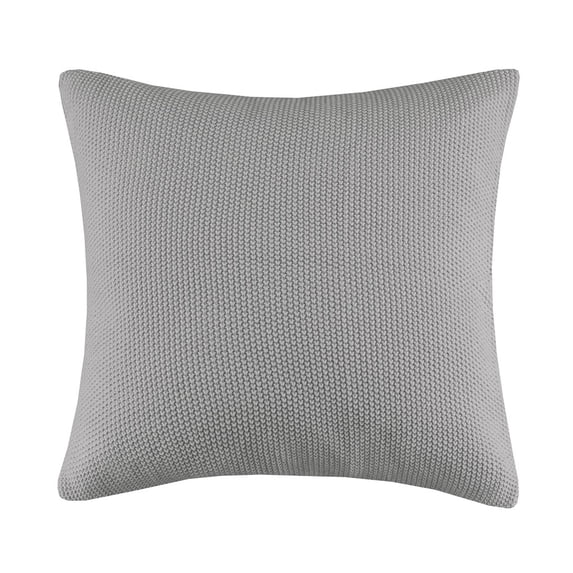 Gracie Mills Lessie Solid Acrylic Knit Euro Pillow Cover - GRACE-8026