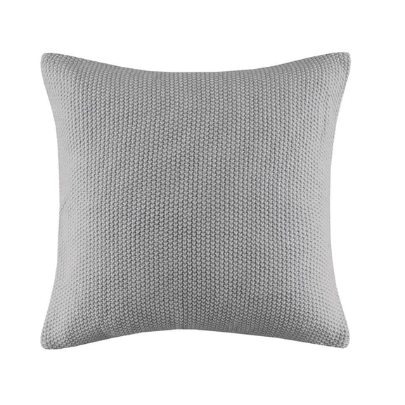 Gracie Mills Lessie Solid Knit Square Pillow Cover - GRACE-6478
