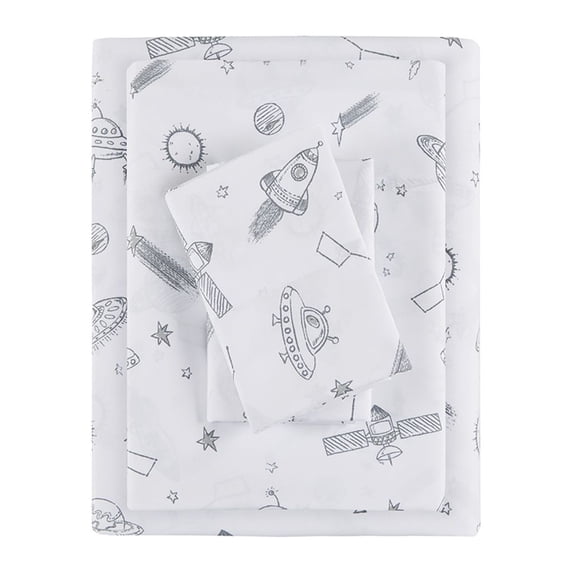 Gracie Mills Microfiber Sheet Set Cosmic Adventure Kids Bed Bedding GRACE-8444