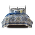 thumbnail image 1 of Gracie Mills Lilly 6 Piece Reversible Quilt Set Orange Floral Medallion GRACE-3084, 1 of 4